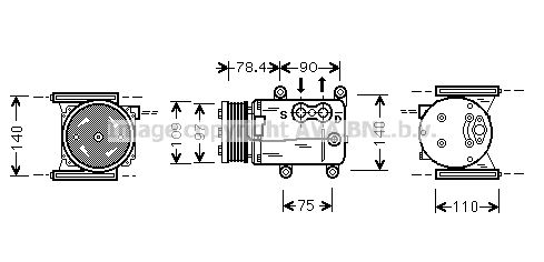 AVA QUALITY COOLING Компрессор, кондиционер JRAK026